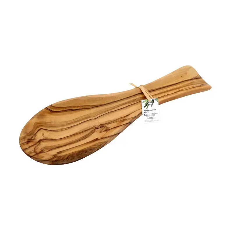 Repose-cuillère en Olivier 20 cm, Chevalier Diffusion Certifié