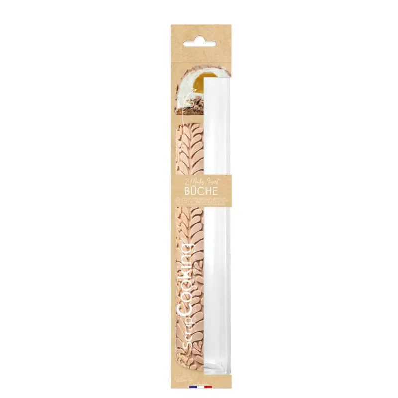 Lot de 2 Moules insert bûche 30 cm, Scrapcooking Commande En Gros
