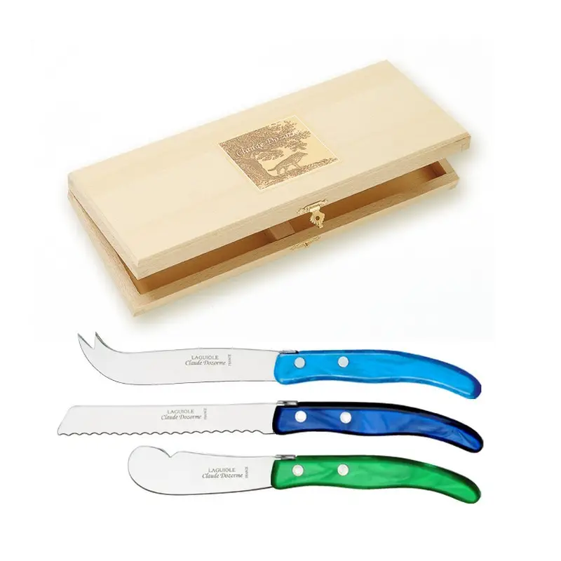 Coffret Petit-déjeuner Berlingot panaché Bleu Vert, Claude Dozorme Meilleur Choix
