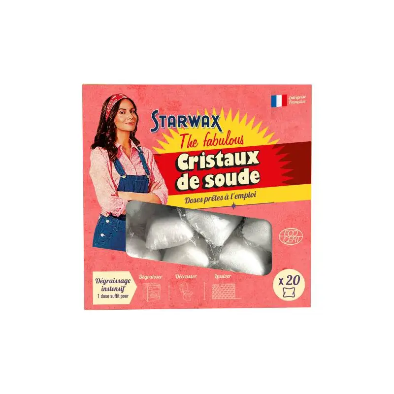 20 Doses de Cristaux de soude, Starwax Réduction