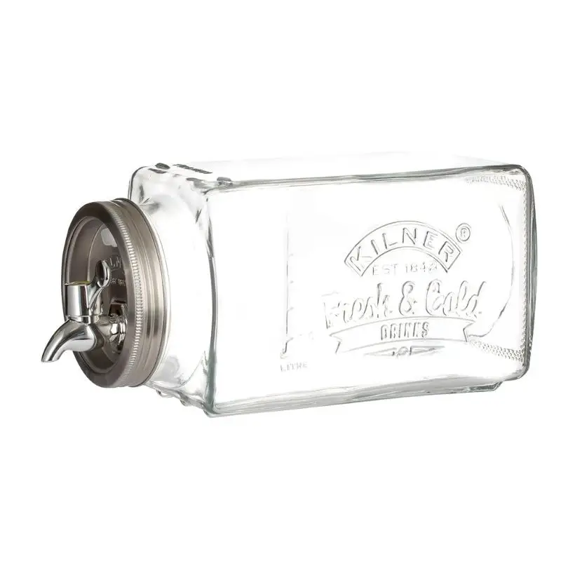 Meilleure Vente Distributeur de boisson réfrigérateur carré 3L, Kilner
