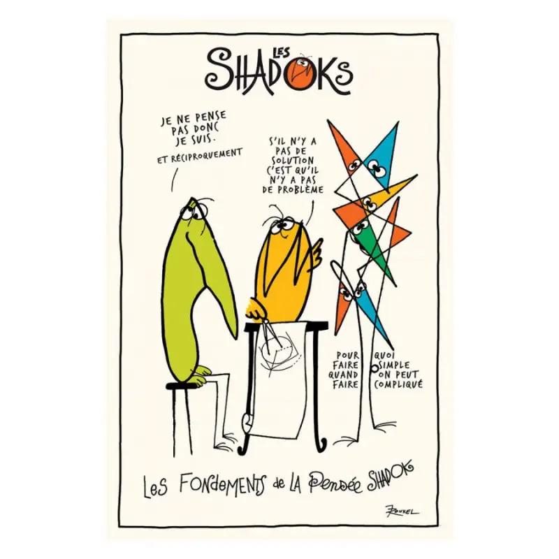 Torchon Shadoks Les Fondements, Winkler Nouvel Arrivage