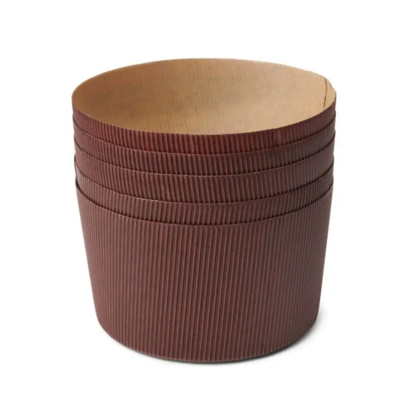 5 Caissettes à Panettone Ø 16 cm en Papier, Patisse Livraison Express