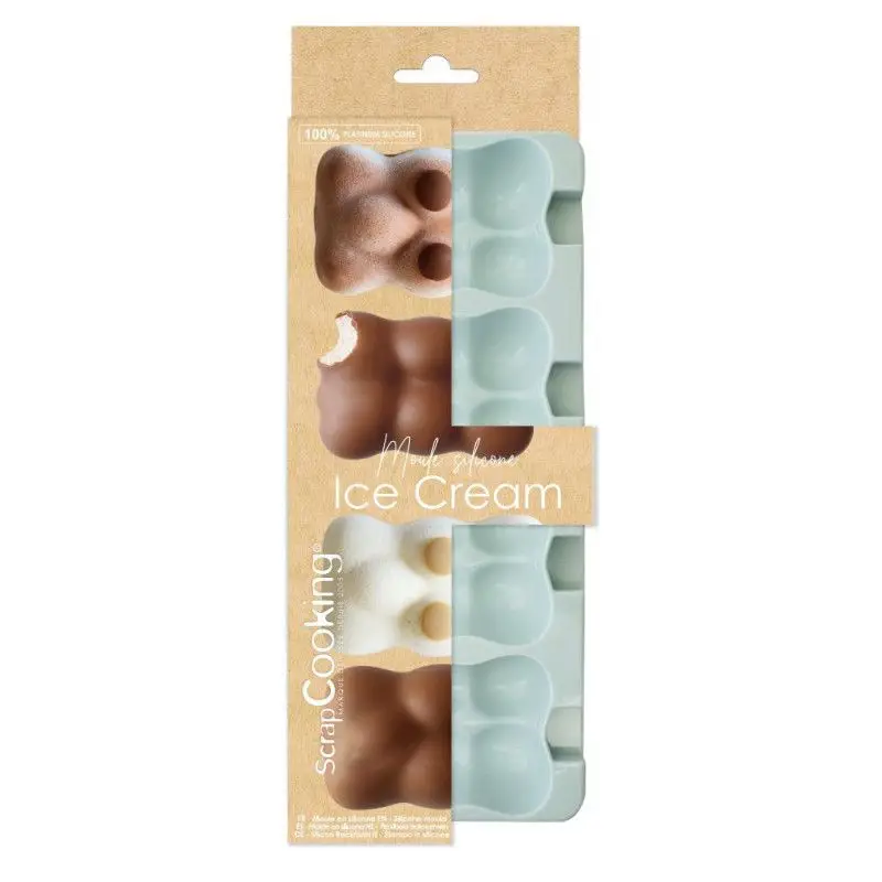 Acheter En Ligne Moule en silicone pour glaces Magnum Ourson, ScrapCooking