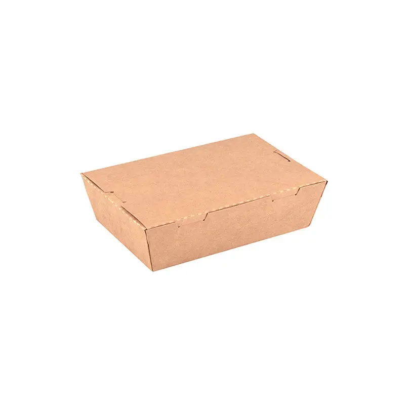 Boite repas en carton kraft 1200ml – 200 pcs Seulement Aujourd’hui