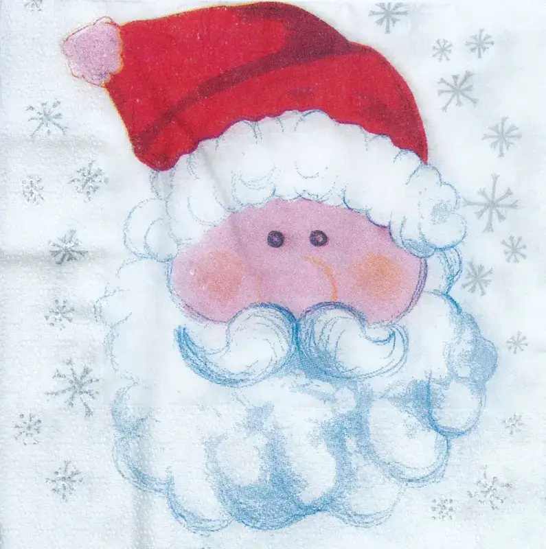 Prix Promo Serviette ouate 33x33 "père noël" 2 formats x50