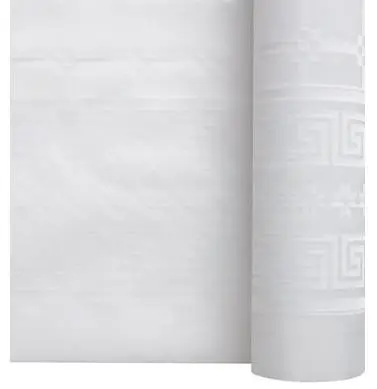 1 ROULEAUX DE NAPPE BLANCHE 1.20X100M DAMASSE Offre Du Jour