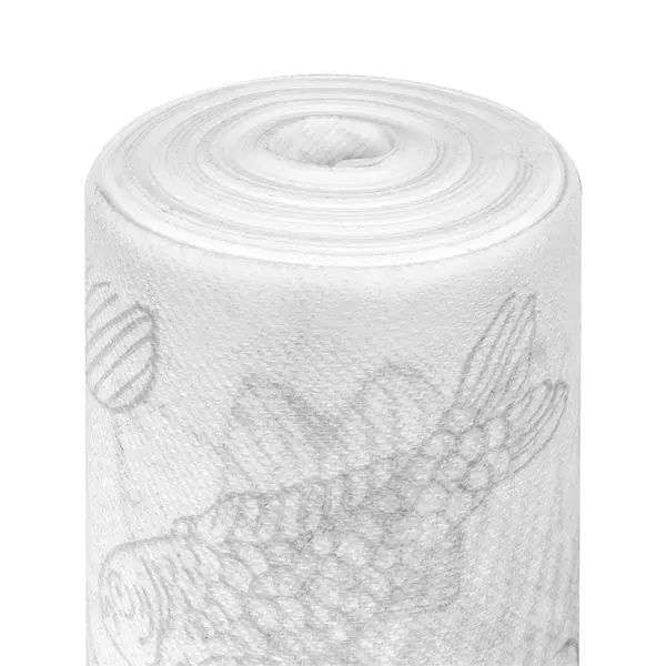 « TÊTE-À-TÊTE » PRÉ. 120CM (20 SER.) « MER EGEE »55 G/M2 0,40×24 M BLANC AIRLAID (6 UNITÉ) – Garcia de Pou Prix Cassé