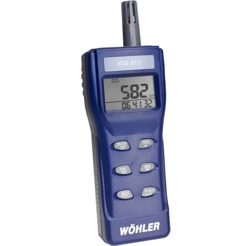 Wöhler KM 410 Indicateur de CO2 avec certificat d&rsquo;étalonnage Satisfait Ou Remboursé
