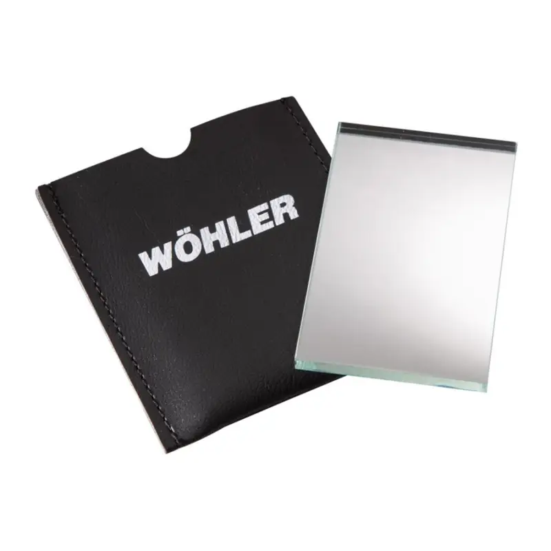 Wöhler Miroir en verre 5 x 8 cm Housse en cuir artificiel Top Vente
