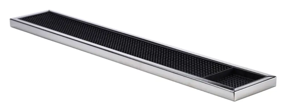 Achetez Aujourd’hui Tapis de bar, avec cadre en acier inoxydable, avec shot – 60,5x10cm