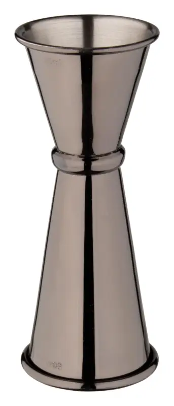 Achat Immédiat Double mesure de bar, poli – gunmetal black (25/50ml)