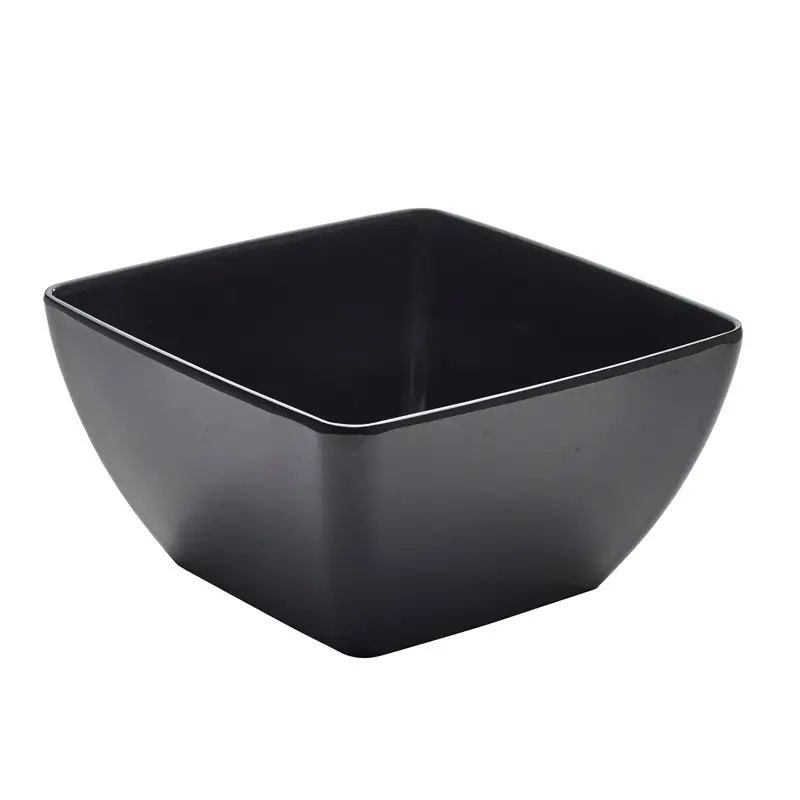 Usine Directe Bol carré, mélamine noire – 2,35 l / 19 cm