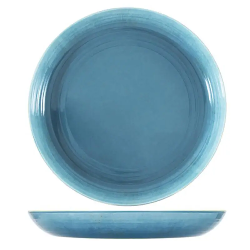 Authentique Bol Casablanca, mélamine, émaillé bleu clair – 3,5 l / 38 cm