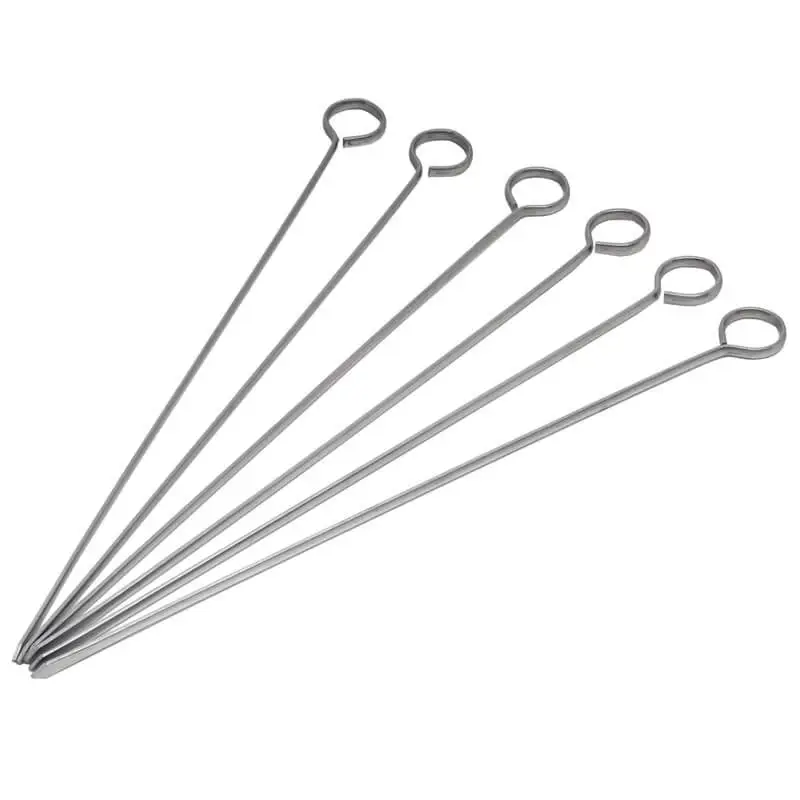 Brochettes en acier inoxydable – 30,5 cm (6 pcs) Promotion Saisonnière