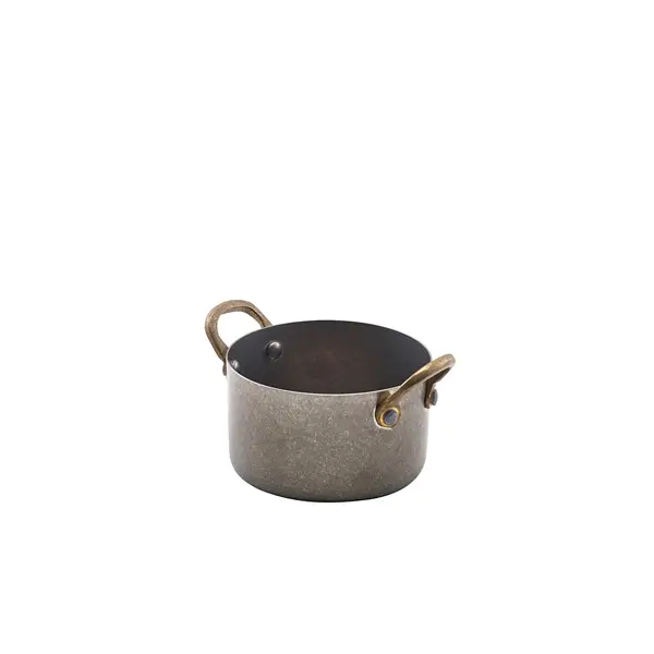 Achat Immédiat Mini-casserole, acier inoxydable vintage – 9 x 5,25 cm (6 pièces)