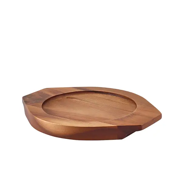 Sous-plats pour mini-poêle, bois d&rsquo;acacia (6 pièces) Meilleure Vente