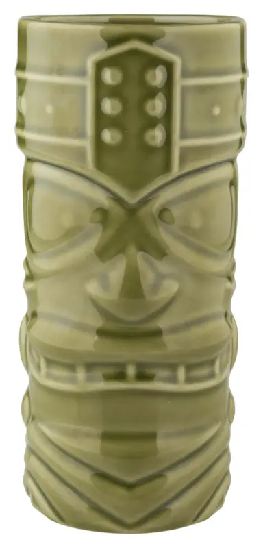 Bon Marché Tiki gobelet Face, vert – 400ml