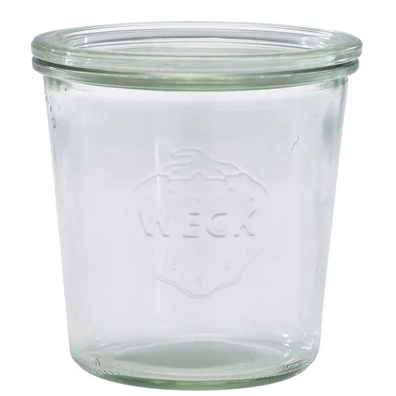 Bocal WECK avec couvercle en verre – 580 ml / 10 x 10,5 cm (6 pièces) Bon Plan