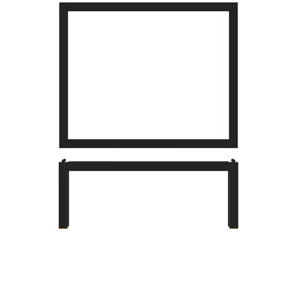 Affaire À Saisir GN 1/2 Support de buffet Luxor, acier noir – 32,5 x 26,5 x 12 cm