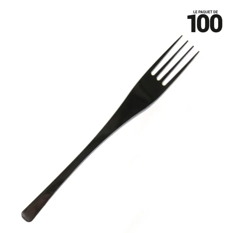 100 Fourchettes luxe noire Pas Cher