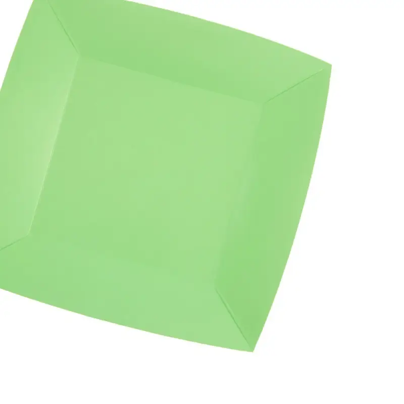 10 Petites assiettes carrées mint premium 18 cm Table&rsquo;Colors Nouvel Arrivage