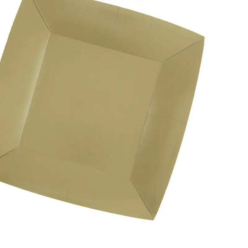 10 Petites assiettes carrées naturel premium 18 cm Table&rsquo;Colors Offre Spéciale