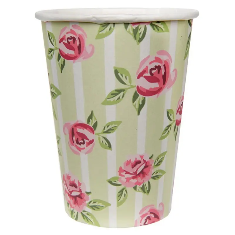 10 Gobelets carton décor Liberty 25 cl Nouvelle Collection