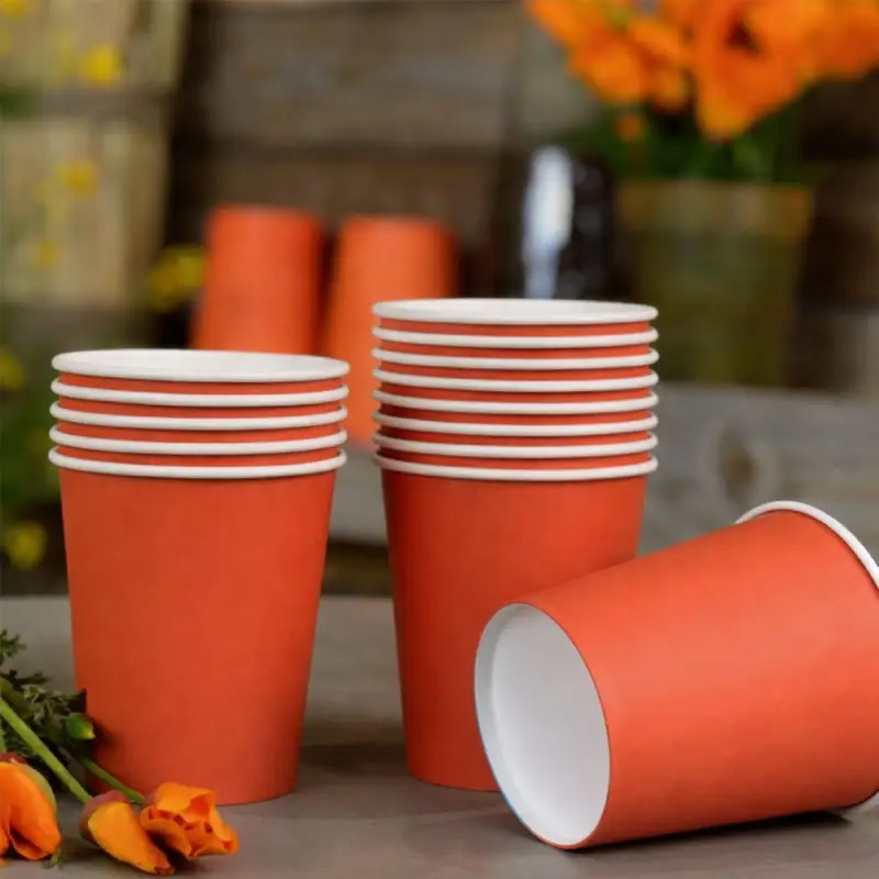 10 Gobelets carton terracotta 26 cl Table&rsquo;Colors Prix Réduit
