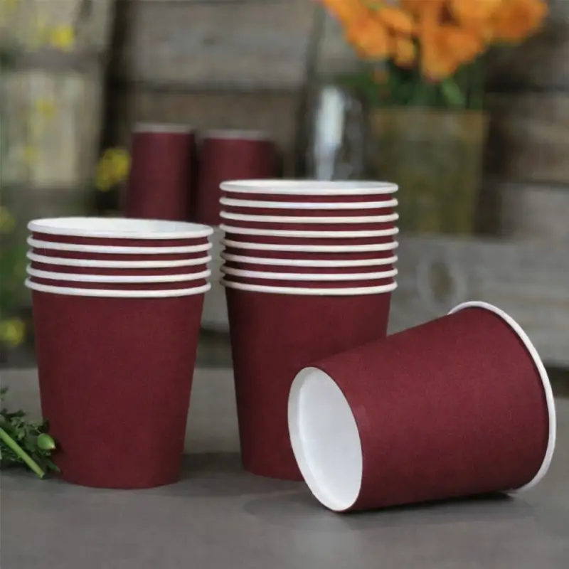 10 Gobelets carton bordeaux 26 cl Table&rsquo;Colors Bon Plan