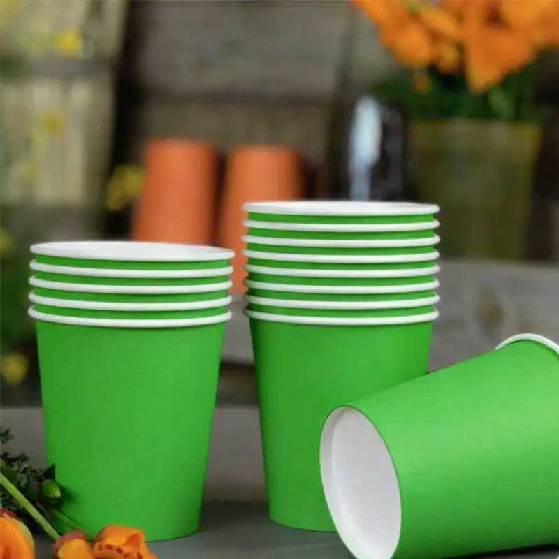 10 Gobelets carton vert 26 cl Table&rsquo;Colors Vente Directe
