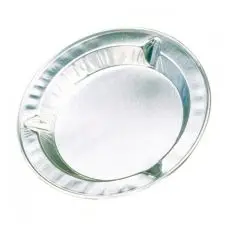 10 Cendriers ronds en aluminium Argent Certifié